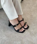 صندل زارا دو سگک مشکی