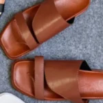 صندل زنانه مدل آذرخش عسلی