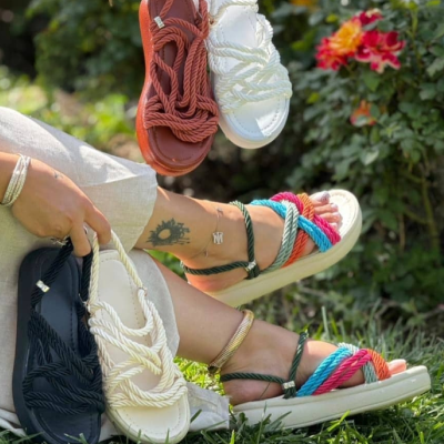 رنگ‌های صندل‌های بند کنفی