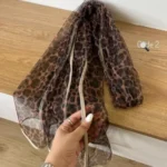 شال پلنگی قهوه ای