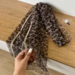 شال پلنگی کرم