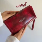 کیف دستی مدل شاینا آلبالویی